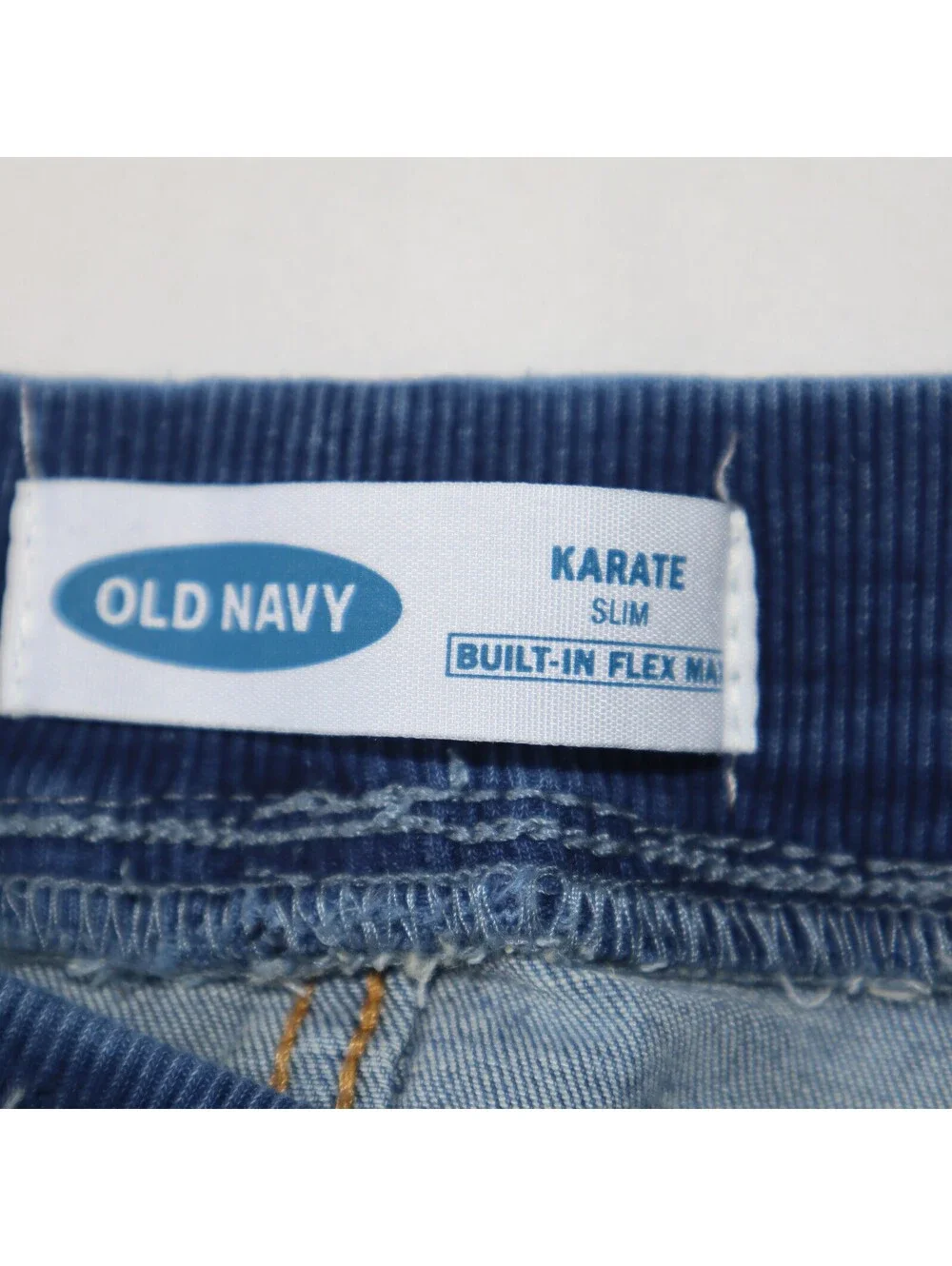 Old Navy Boys Denim Karate Slim Shorts Size L Blue